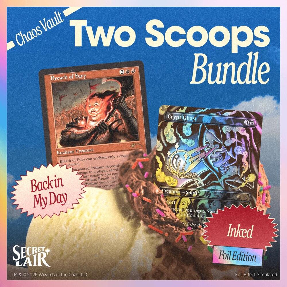 シンタロー様専ウルザの物語foil secret lair 2枚セット Secret Lair Drop: Two Scoops - The Vanilla Business, Chocolate