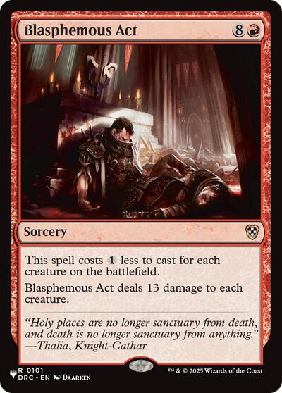 Blasphemous Act (The List · from DRC) PLST DRC-101 Magic card