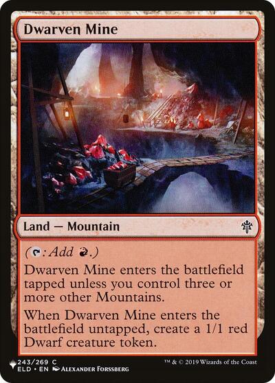 Dwarven Mine (The List) from PLST #ELD-243, Magic: The Gathering card