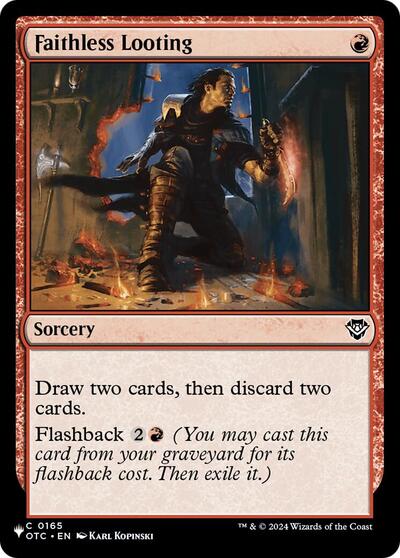 Faithless Looting (The List · from OTC) PLST OTC-165 Magic card