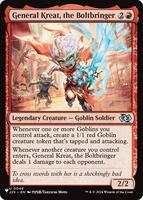 General Kreat, the Boltbringer (Anime), The List Reprints