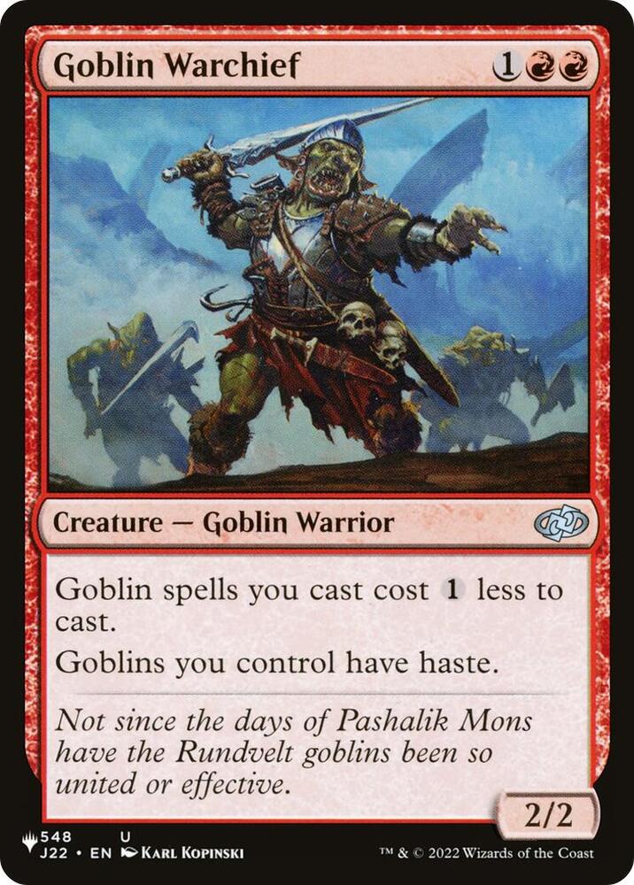 Goblin Warchief (J22) 548 card
