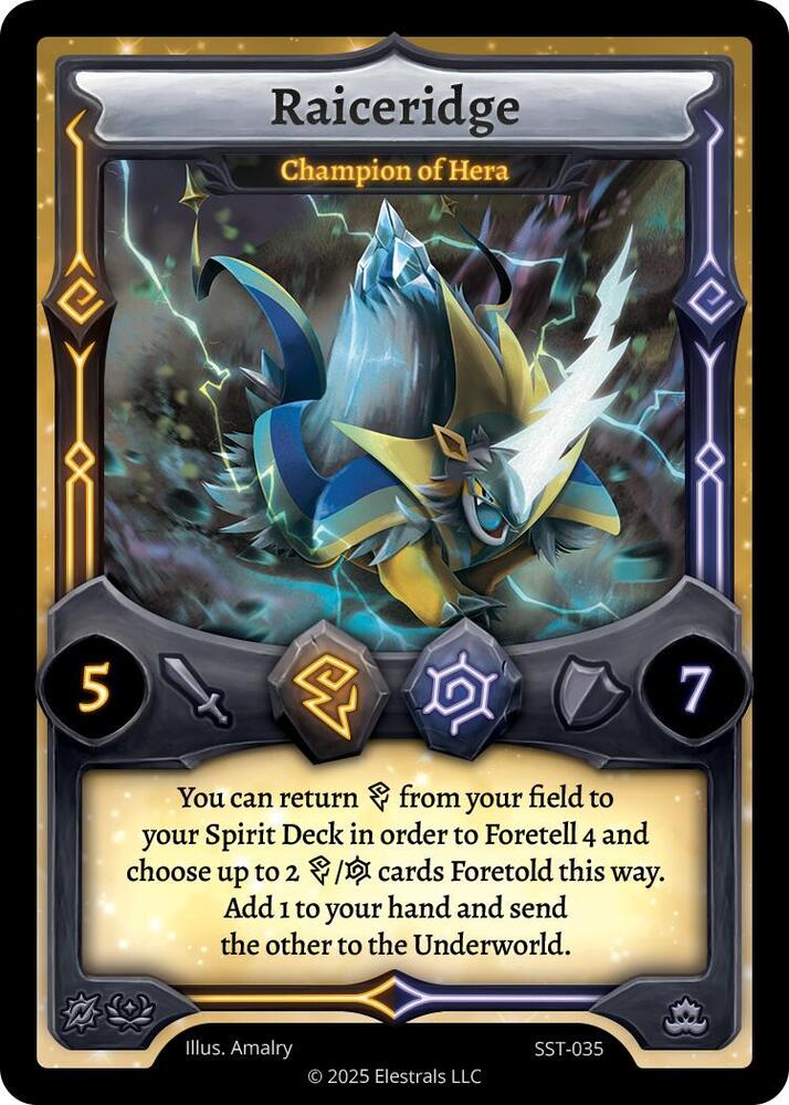 リィエル サイン リィエルレイフォード サイン Chaos TCG Raiceridge - Champion of Hera - Divine Champions: Sunstrike