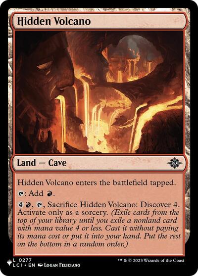 Hidden Volcano (The List) PLST LCI-277 Magic card