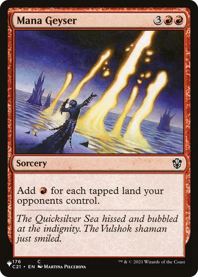 Mana Geyser (The List, from C21) from LIST #C21-176, Magic: The Gathering card