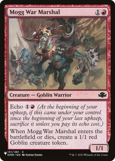 Mogg War Marshal (The List, from DMR) from PLST #DMR-131, Magic: The Gathering card