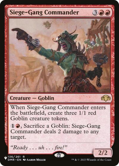 Siege-Gang Commander (The List) PLST DMR-136 Magic card