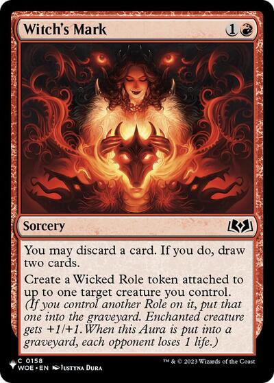 Witch's Mark (The List) PLST WOE-158 Magic card