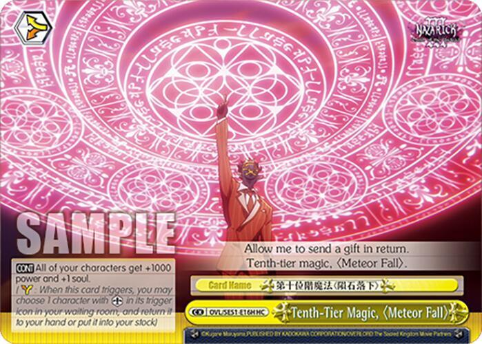 Never Fall トレーディングカード Tenth-Tier Magic, 