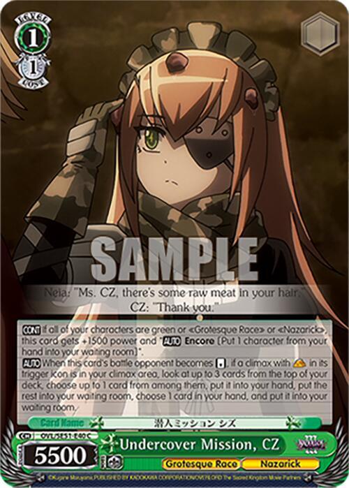 Undercover Mission, CZ - Nazarick: Tomb of the Undead Vol.3 Extra