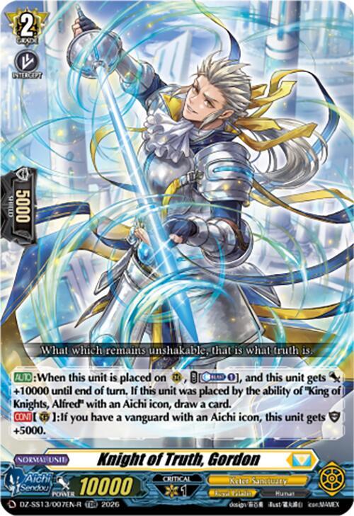 Knight of Truth, Gordon (TDR) - DZ-SS13: Blaster Blade Start Deck