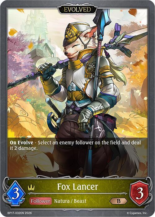 Fox Lancer (Evolved) - BP17: Convergent Destinies - Shadowverse