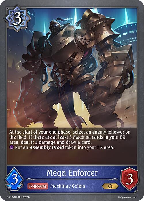 Mega Enforcer - BP17: Convergent Destinies - Shadowverse: Evolve