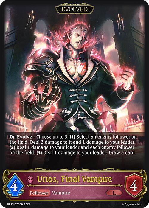Urias, Final Vampire (Evolved) - BP17: Convergent Destinies