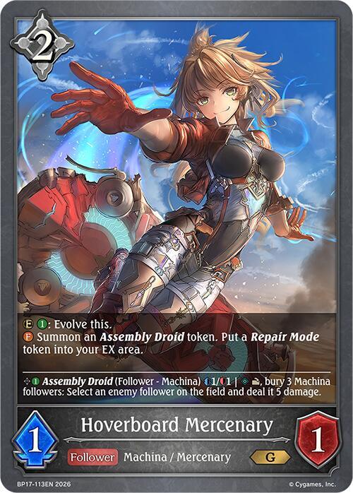Hoverboard Mercenary - BP17: Convergent Destinies - Shadowverse