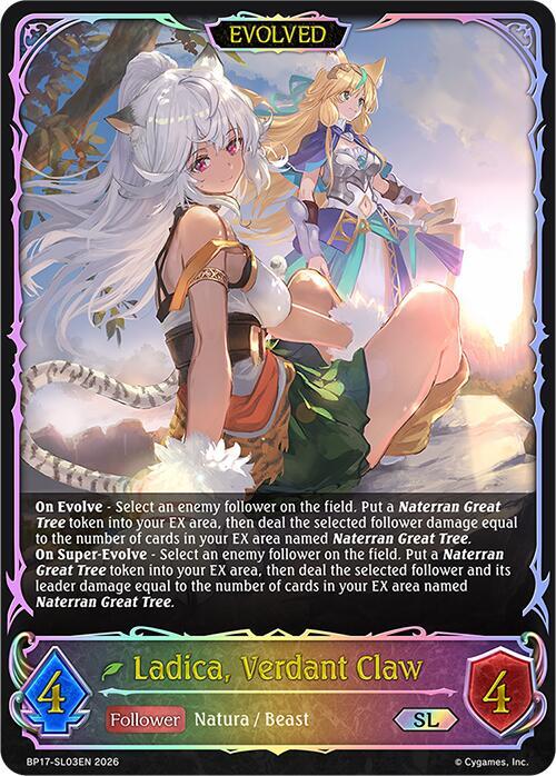 Ladica, Verdant Claw (Evolved) (SL) - BP17: Convergent Destinies