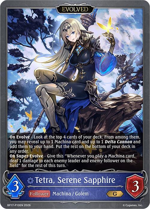 Tetra, Serene Sapphire (Evolved) - P10EN (Foil)