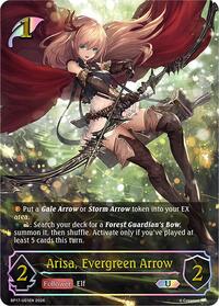 Arisa, Evergreen Arrow (U) - Shadowverse: Evolve BP17: Convergent Destinies trading card