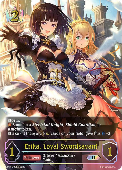 Erika, Loyal Swordsavant (U) - BP17: Convergent Destinies