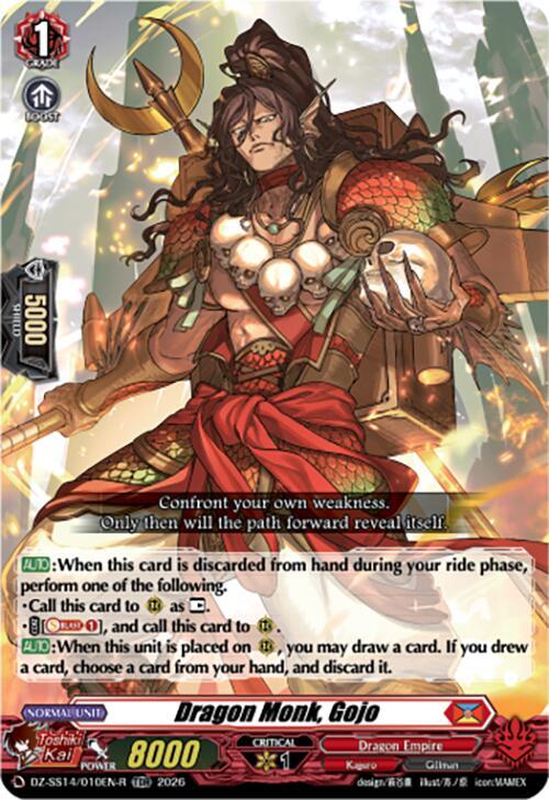 Dragon Monk, Gojo (TDR) - DZ-SS14: Dragonic Overlord Start Deck