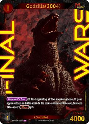 mtg godzilla cards tcgplayer Godzilla (1954) (ESC01-001+) - Ink-Brushed Monster Rampage - Godzilla Card Game