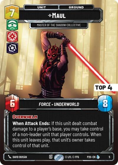Maul - Master of the Shadow Collective (Top 4) card