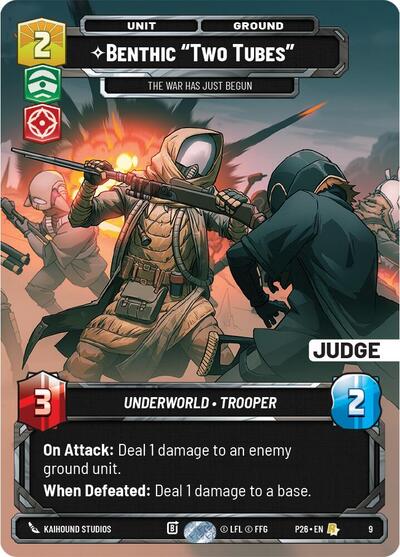 Benthic "Two Tubes" - The War Has Just Begun card