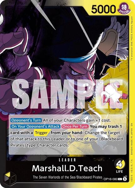 Marshall.D.Teach (080) - The Time of Battle - One Piece Card Game