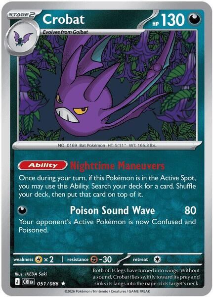 Crobat - 051/086 (Non-Holo)