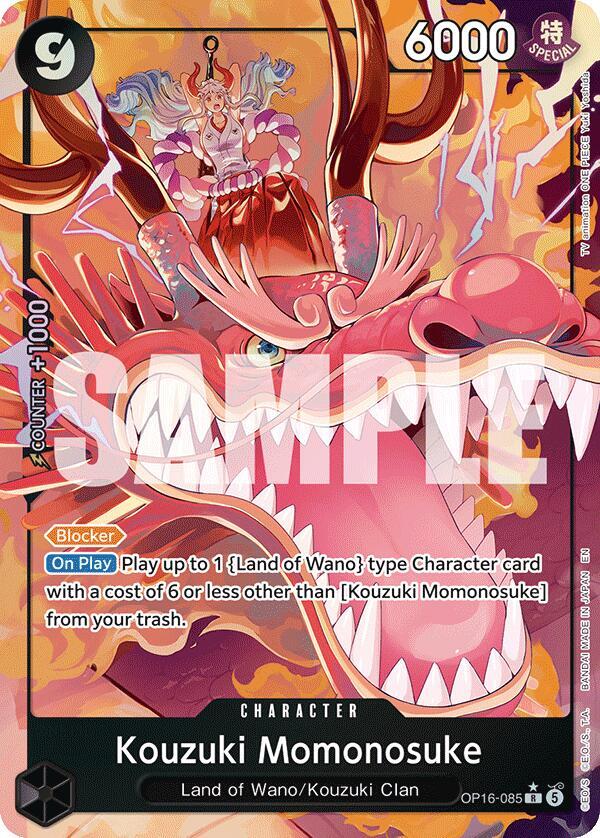 INFINITE LUCKYGUYSレアカード Kouzuki Momonosuke (085) (Alternate Art) - The Time of Battle