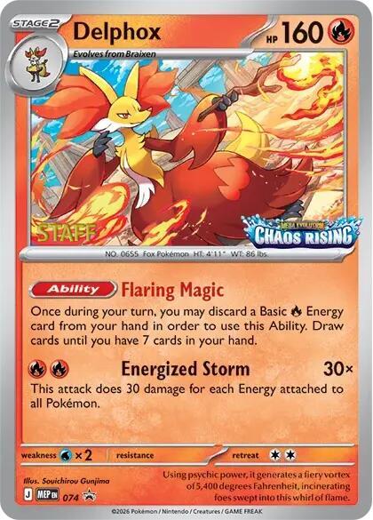 Delphox - 074 [Staff] - ME: Mega Evolution Promo - Pokemon - TCGplayer.com