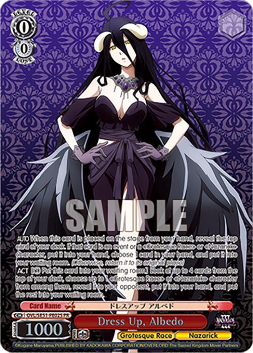 Dress Up, Albedo (PR) (Foil) - Nazarick: Tomb of the Undead Vol.3 Extra Booster - Weiss Schwarz - TCGplayer.com Dress Up, Albedo (PR) (Foil) - Nazarick: Tomb of the Undead Vol.3 Extra Booster - Weiss Schwarz - TCGplayer.com