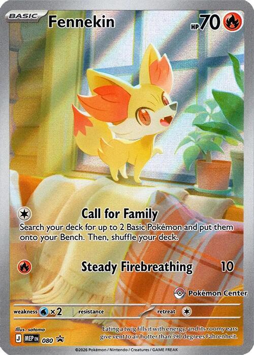 Fennekin - 080 (Pokemon Center Exclusive) 080 from ME: Mega Evolution Promo