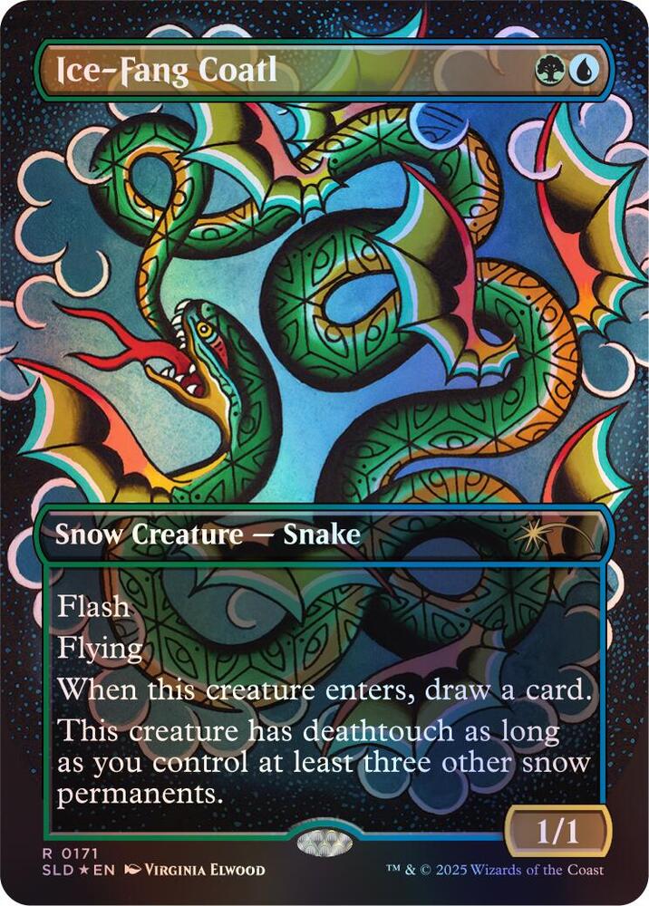 Ice-Fang Coatl (0171) (Rainbow Foil) - Secret Lair Drop Series
