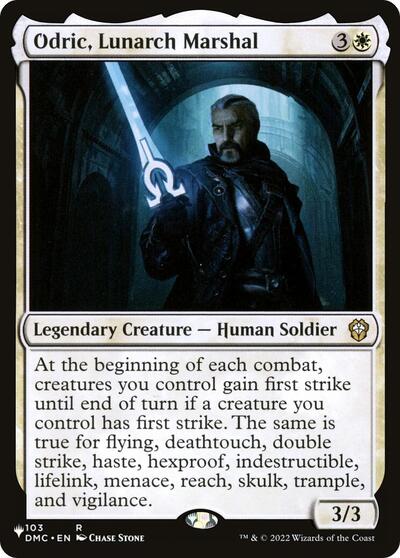 Odric, Lunarch Marshal (The List, from DMC) from PLST #DMC-103, Magic: The Gathering card
