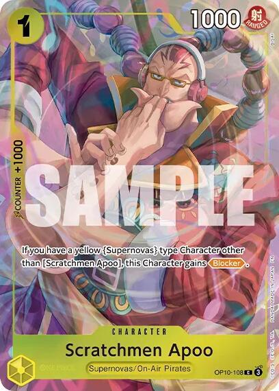 Scratchmen Apoo - OP10-108 (Pirate Foil) Premium Card Collection -Best Selection Vol. 6-