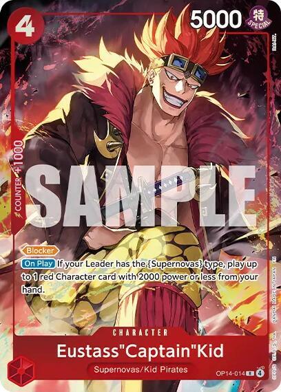 Eustass"Captain"Kid - OP14-014 Premium Card Collection -Best Selection Vol. 6-