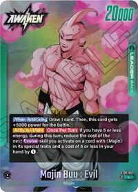 Majin Buu/Majin Buu : Pure Evil // Majin Buu : Evil - Dragon Ball Super: Fusion World Story Booster 01 trading card