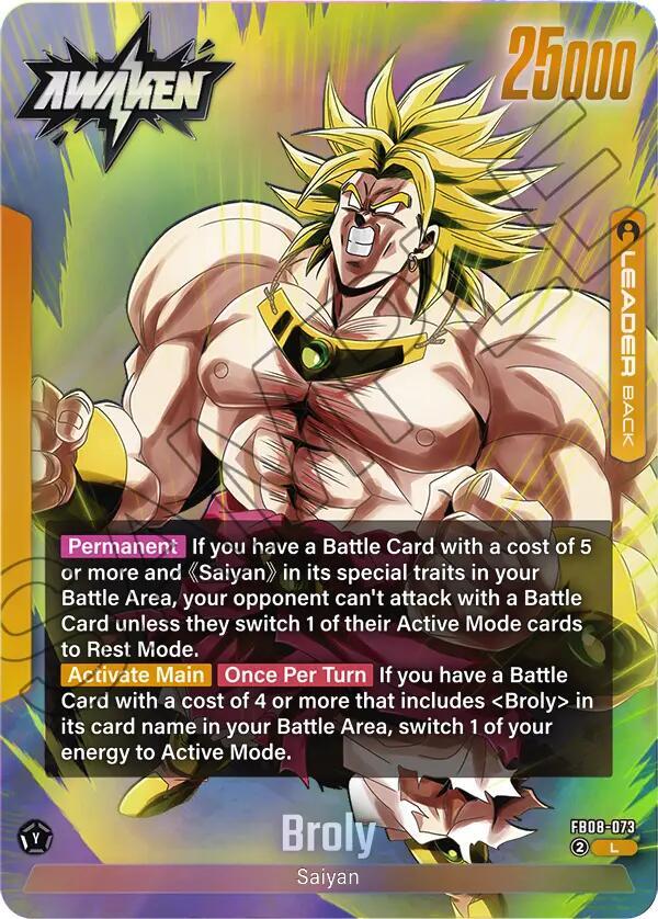 Broly FB08-073 card