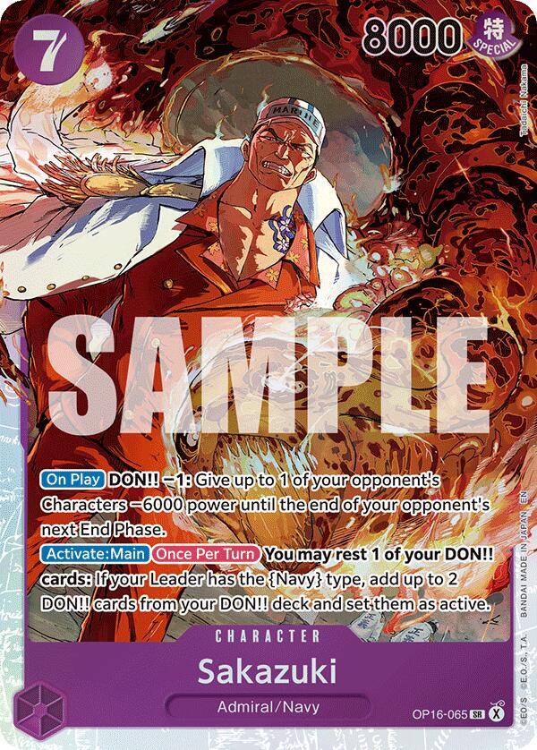 Sakazuki - The Time of Battle - One Piece Card Game - TCGplayer.com