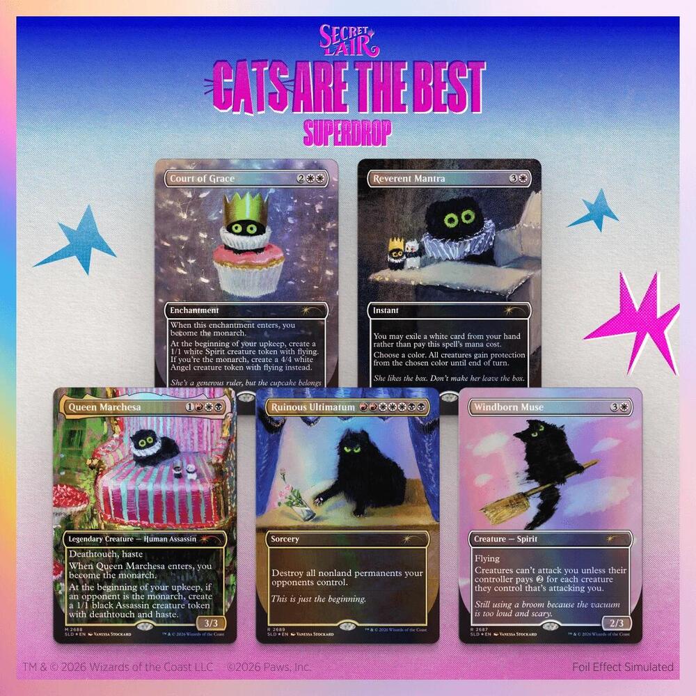 Secret Lair Drop: Purr Majesty - Traditional Foil Edition - Secret