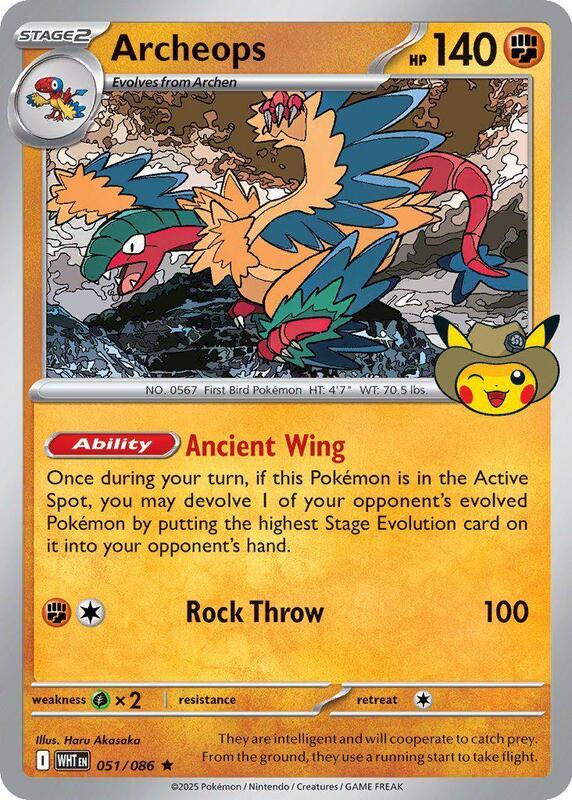 Archeops - 051 (Fossil Museum Exclusive) 051/086 from ME: Mega Evolution Promo