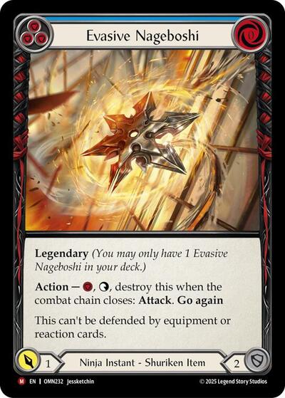 Evasive Nageboshi (Blue) Omens of the Third Age card price