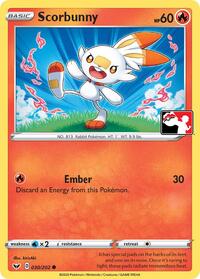 Scorbunny (Library Exclusive) #031/202 from Miscellaneous Cards & Products Pokemon card image