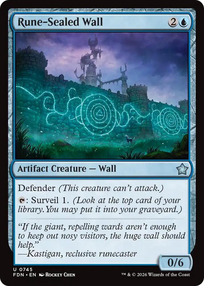Rune-Sealed Wall (0745) 745 card