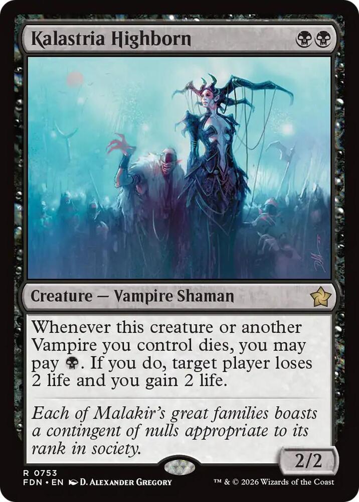 Kalastria Highborn (0753) 753 card