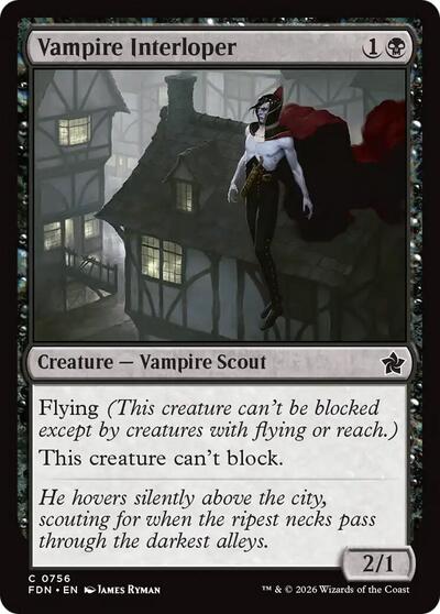 Vampire Interloper from FDN #756, Magic: The Gathering card