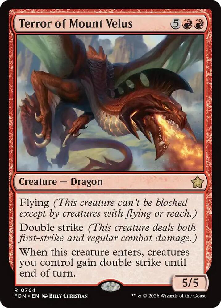 MTG MS2 ヴェルカン・ドラゴン/Velukan Dragon 3枚セット Terror of Mount Velus (0764) - Foundations - Magic: The Gathering