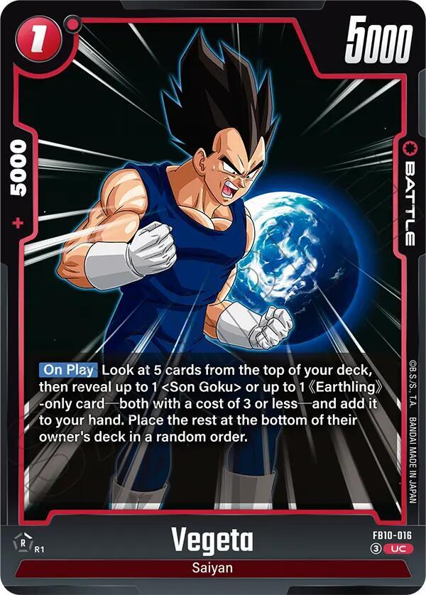 Vegeta - FB10-016 - Cross Force - Dragon Ball Super: Fusion World