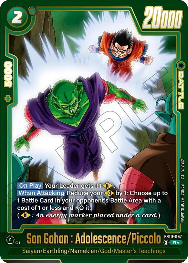 Son Gohan : Adolescence/Piccolo (Alternate Art) - Cross Force